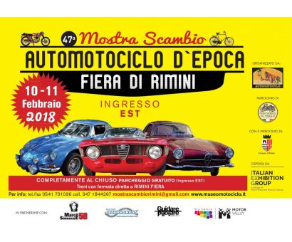 MOSTRA SCAMBIO RIMINI 10/11 Febbruary MOSTRA SCAMBIO RIMINI 10/11 Febbruary